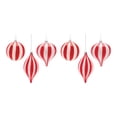 thumbnail image 6 of Striped Glass Ornament Set of 6, 6 of 7