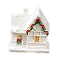 thumbnail image 4 of Casa luminosa navideña, regalo de Navidad, manualidades, resina blanca, decoración navideña Estilo D, 4 of 9