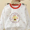 thumbnail image 5 of masbird Toddler Kids Pajamas 2pcs Long Sleeves Pjs Sets Print PJs for Girls Boys Fall Winter Sleepwear 6-12 Months 12-24 Months 2t 3t 4t 5t 6t 7t 8t 9t Children(White,6-7 Y), 5 of 6