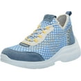 thumbnail image 3 of Sam Edelman Womens Chelsie Lace Up Knit Sneaker Summer Sky/Blue Mist/Modern Ivory 7.5M, 3 of 5