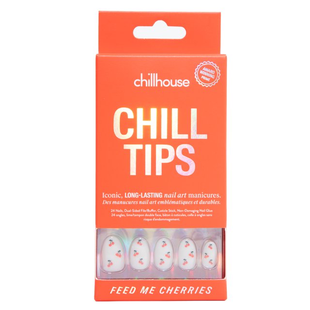 Chillhouse - Press Ons Tips Nails - Oval - Feed Me Cherries - 30 Tips