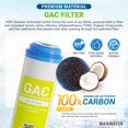 thumbnail image 3 of Max Water  10 x 2.5 GAC UDF Carbon Filter for Reverse Osmosis & Whole House Systems, 3 of 6
