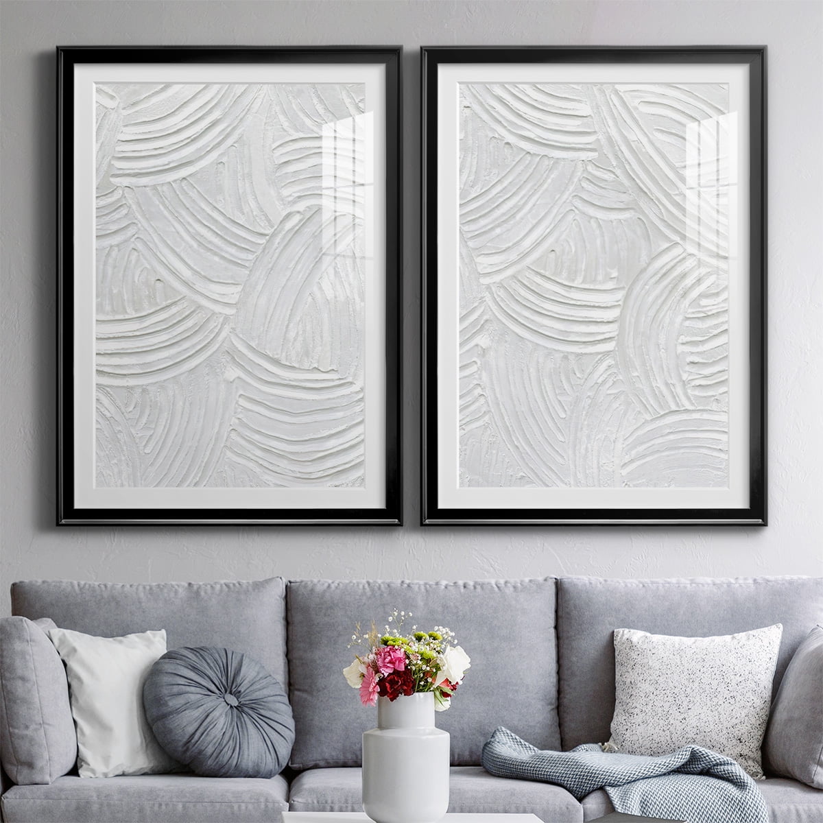 Wexford Home Sandstone Grooves I Premium Framed Print, 22.5" x 30.5" - Ready to Hang, Black (Set of 2)