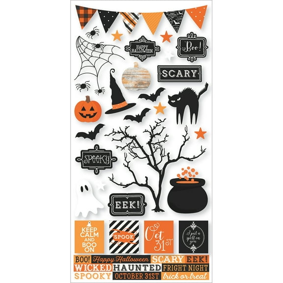 Simple Sets Happy Haunting Cardstock Stickers 6"X12"-