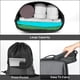 thumbnail image 3 of 1 bolsa de cuerda deportiva, mochila de cuerda unisex impermeable plegable, bolsa de cuerda deportiva de tela para viajes, camping, gimnasio, escuela y piscina (34*43 CM). JM, 3 of 5