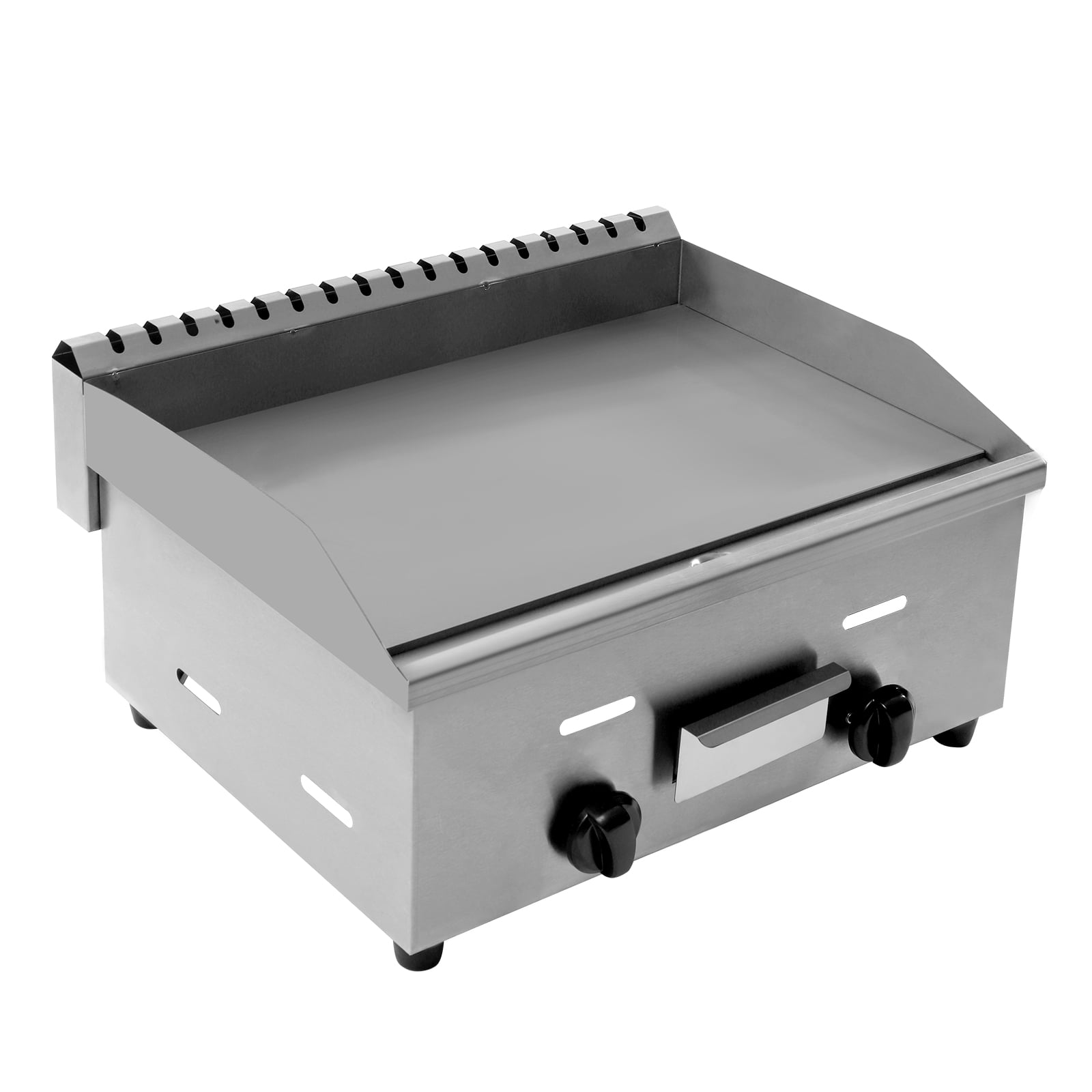 Miumaeov Commercial Gas Griddle, 430 Stainless Steel Flat Grill, Non