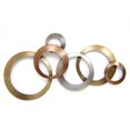 thumbnail image 1 of Home Roots 321206 Multi Metallic Rings Wall Decor, 1 of 5
