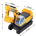 thumbnail image 5 of Kids Ride-On Excavator Digger Construction Vehicle, Toddler Foot-to-Floor Toy with Horn and Under-Seat Storage, 5 of 6