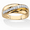 Gold-Plated Sterling Silver, variant on PalmBeach Jewelry Swirled Round Diamond Wedding Band 1/10 ct. t.w. Platinum Over Sterling Silver