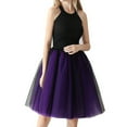 thumbnail image 4 of Sngxgn Women's Casual High Waist Skirt Split Trim Midi Skirts(Purple,One Size), 4 of 6