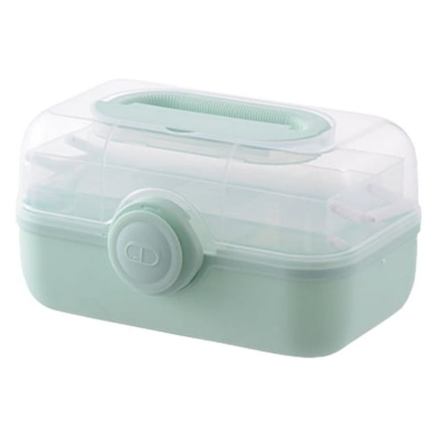 Becaristey Plastic Cabinet Container Portable And Convenient Medication Storage Large Capacity light medium 1Set