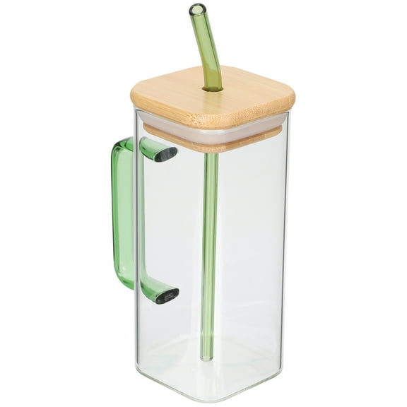 ifundom Reusable Glass Coffee Cup, Explosion-Proof, Drinkware for Coffee, Tea, and Various Beverages, 1 Pack