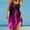 Hot Pink, variant on Summer Dresses for Women 2024,Womens Gradient Flame Print Beach Casual Loose Tank Dress Sleeveless Halter Dresses Green 2XL