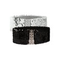 thumbnail image 1 of Unique Bargains Ladies Elastic Waist Belt Black & Silver, 1 of 6