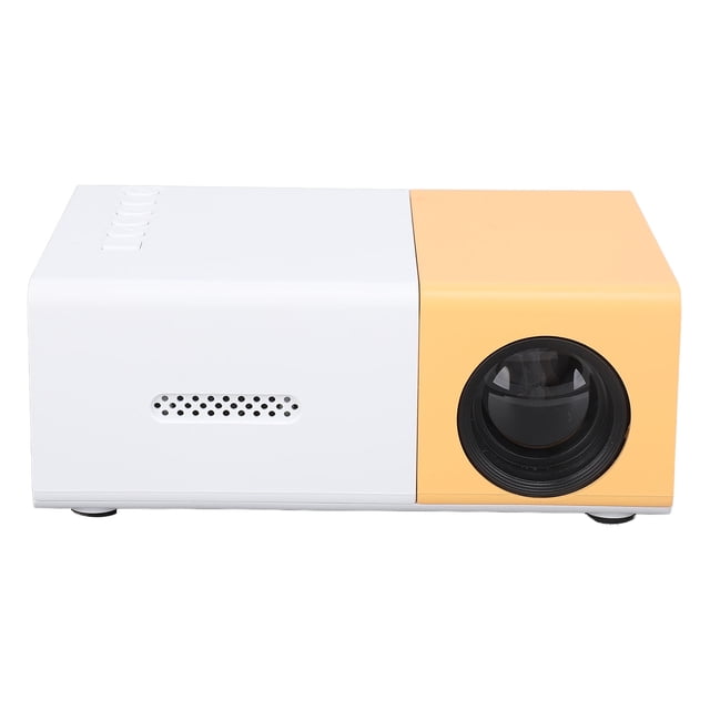 Home Theater Projector, 30000H Light Source Lifespan Stable Connection Highly Compatible Multi Port Small Projector for EU Plug 100-240V,UK Plug 100-240V,US Plug
