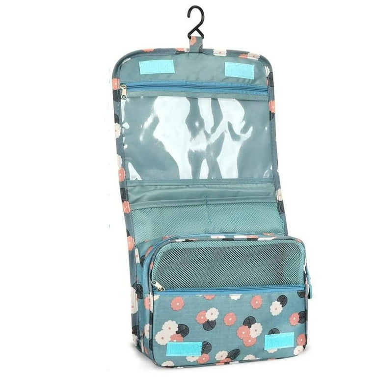 Heldig Hanging Toiletry Bag Foldable Travel Toiletry Bag with Handle Wash Bag Wash Bag for Women Girls Lady