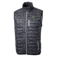 thumbnail image 2 of Men's-Cutter & Buck  Black Marshall Thundering Herd Rainier PrimaLoft Camo Full-Zip Puffer Vest, 2 of 3