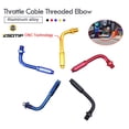 thumbnail image 2 of Motorcycle 90-degree Accelerator Throttle Cable Adjuster M10 Adjustable Throttle Cable Connector Accessories, 2 of 9