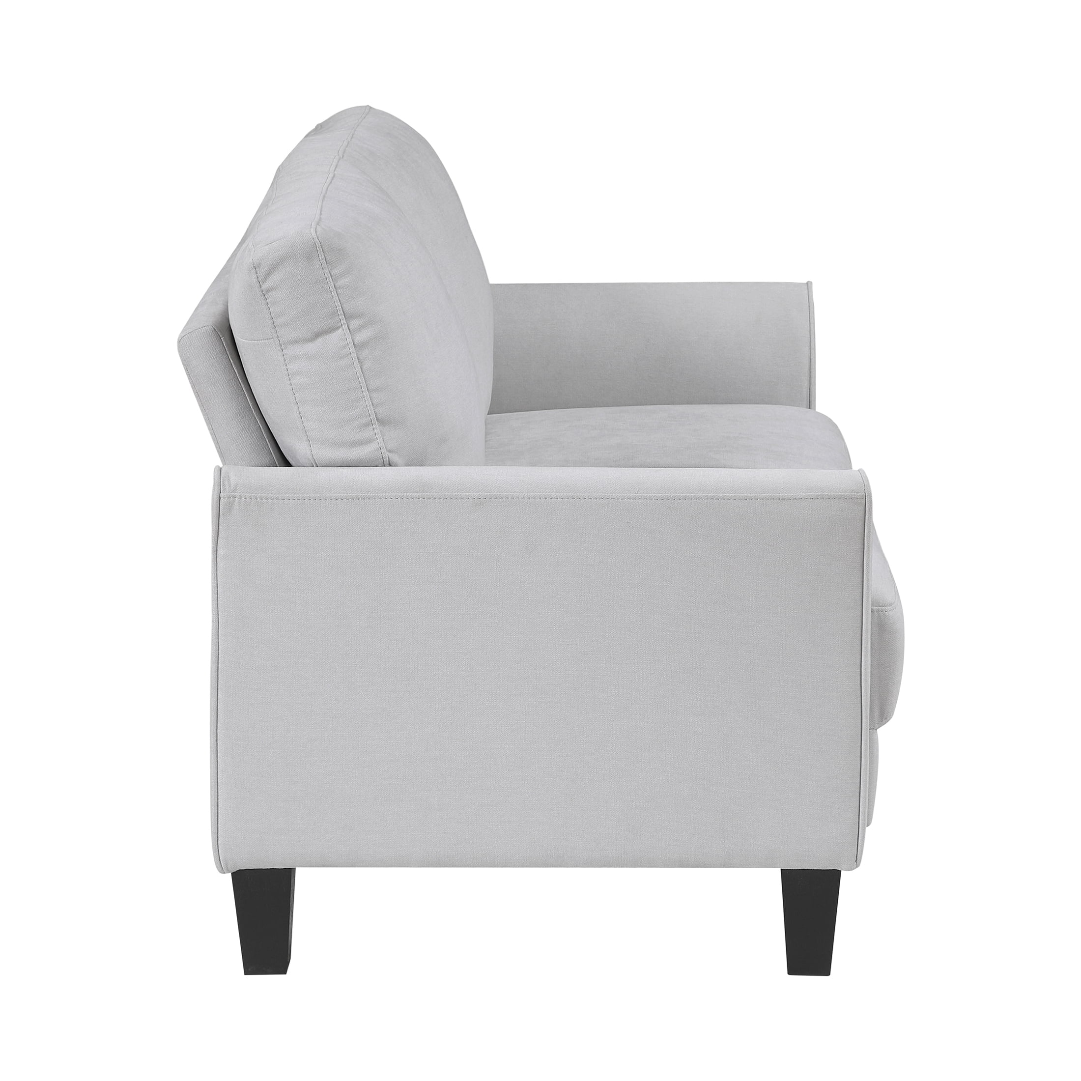 OakvillePark Islewyn Textured Fabric Loveseat, Gray