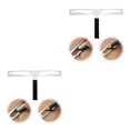 thumbnail image 2 of Vogacara Regla para cejas, medida de acero inoxidable, plantillas profesionales, plantilla de modelado de tres puntos, accesorios de medición Ceja levantada 2Conjunto, 2 of 6