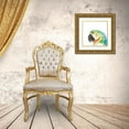 thumbnail image 3 of Vess, June Erica 26x26 Gold Ornate Wood Framed with Double Matting Museum Art Print Titled - Tropical Bird Portrait I, 3 of 4