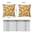 thumbnail image 2 of Pofeuu Hot Dogs Print Double-sided plush pillowcase Square Throw Pillow Covers Pillows Cover for Living Room Bedroom Sofa Couch Cushion Cover（No pillow core）-20"x20", 2 of 7