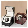 thumbnail image 4 of Wooden Automatic Watch Winder Box Finrprint Touch Silent Mechanism Movement Watch Winder Boxes Wristwatch Collecting Tools ,Easy to Use, 4 of 7