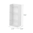 thumbnail image 7 of Yamazaki Home Makeup Organizer - Two Styles, White, ABS Plastic, Flat, Supports 1.98 pounds, Adjustable Tiers, No Assembly, 7 of 7