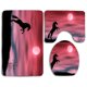 thumbnail image 1 of ABPHQTO Cielo de caballo salvaje Juego de alfombras de baño de 3 piezas Alfombra de baño Alfombra de contorno y tapa de inodoro ABPHQTO Cont-CHAPPLE-31224, 1 of 2