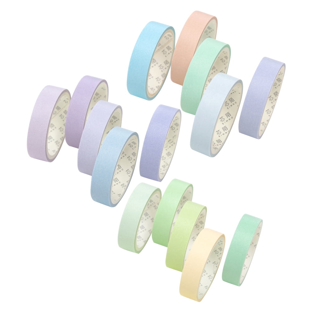 HOMEMAXS 15 Rolls SelfAdhesive Tapes DIY Scrapbook Tapes Colorful Tape