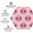 thumbnail image 4 of Kll Hexagon Drink Coasters Set Of 4,Pu Leather Absorbent Coasters Set Decorative Coffee Cup Coasters Housewarming Gift For Home Decor-Pig Nose, 4 of 9