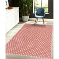 thumbnail image 4 of Polka Dots Decorative Rug, Tiny Little Retro Circles Vintage Style Geometric Round Motifs Composition, Quality Carpet for Bedroom Dorm and Living Room, 6 Sizes, Pale Ruby, by Ambesonne, 4 of 4