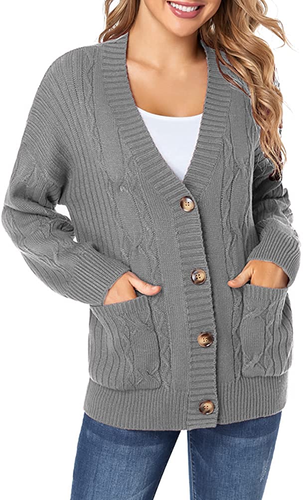 womens cardigan with pockets and buttons