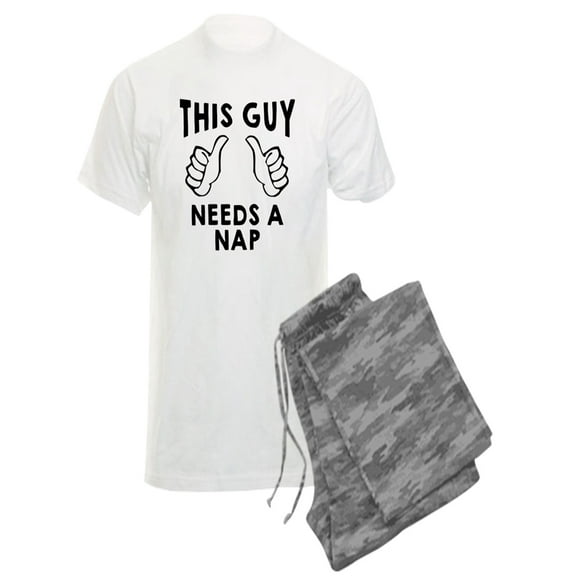 CafePress - This Guy Needs A Nap - Men's Light Pajamas