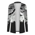 thumbnail image 6 of New trending & for spring GaThRRgYP Womens End of October Cardigan Now,Women's Long Sleeve Fashion Casual Halloween Printed Blouse Coat Gray XXL, 6 of 6