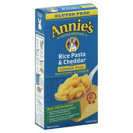 Annie's Homegrown Gluten-Free Rice Pasta & Cheddar Mac ...