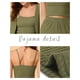 thumbnail image 3 of Pijama de punto para mujer, ropa de dormir informal, pantalones, cárdigan encogiéndose de hombros, conjunto de salón de 3 piezas, verde pequeño, 3 of 4