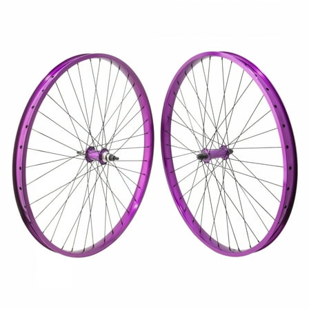 SE Bikes Big Flyer 29in Wheelset Purple/Black 36H 1-Speed Freewheel 29"