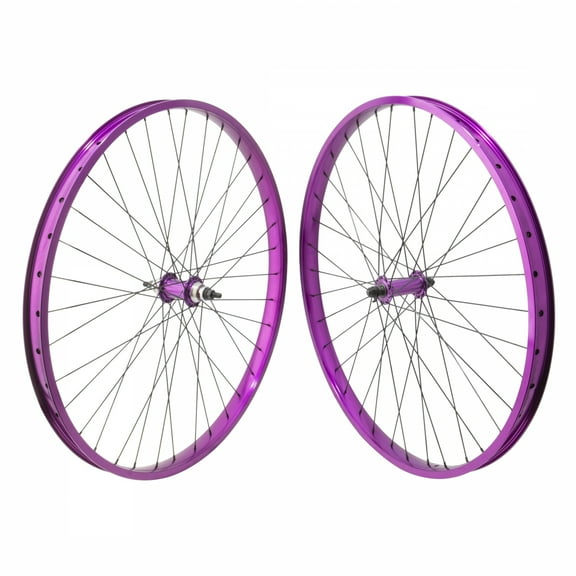 SE Bikes Big Flyer 29in Wheelset Purple/Black 36H 1-Speed Freewheel 29"