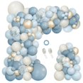 thumbnail image 1 of Juego de guirnaldas con forma de arco con forma de globo iLaFM, 150 unidades, Dusty Baby Blue, 1 of 6