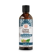 GuruNanda Advanced Formula Pulling Oil, Natural Teeth Whitening & Mouth Swish, 8 fl oz.