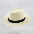 thumbnail image 2 of Fedora Straw Fashion Sun Hat UPF Packable Summer Panama, 2 of 8