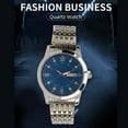 thumbnail image 3 of Montre Quartz, Étanche Décontractée de Luxe Lumineuse avec Affichage Double Calendrier Jour Date, 3 of 7