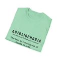 thumbnail image 4 of Funny Definition Abibliophobia School Reader Men Women Mom Unisex Softstyle T-Shirt, 4 of 4