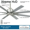 thumbnail image 2 of 52" Minka Aire Xtreme H2O Brushed Nickel Wet Ceiling Fan with Remote, 2 of 5