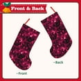 thumbnail image 2 of Lsque Burgundy Tie Dye Pattern 18 Inch Christmas Stockings, Festive Holiday Stocking for Christmas Decorations Holiday Decor, 2 of 8