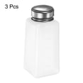 thumbnail image 3 of 3pcs Dispensadores de Alcohol Solvente 250ml (8.5oz) Bomba de Dispensador de Líquido de Presión hacia Abajo con Tapa de Acero Inoxidable Sellada, Blanco, 3 of 6