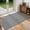 Grey, variant on Thin Door Mat Indoor Entrance 24"x36", Low-Profile Indoor Door Mat, Non Slip Entry Mat Rubber Backing Herringbone Design Inside Doormat Dirt Trapper Entryway Mats, Beige