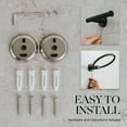 thumbnail image 5 of Marmolux Acc 4-Piece Matte Black Bathroom Towel Bar Set, Wall Mount, Rust Resistant, 4 Count, 5 of 10