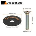 thumbnail image 2 of Uxcell 1 3/8" OD Bike Headset Stem Top Cap Carbon Fiber Cycling Headset Cover Stem with Colorful M6 Bolt for Mountain Road Bike MTB, Rose Gold, 2 of 6